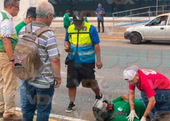 Repartidor lesionado en Tampico
