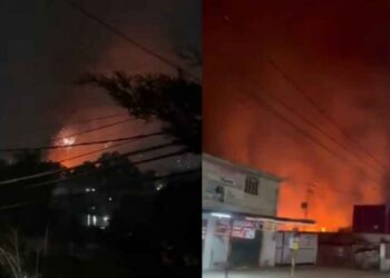 Reportan fuerte explosión de polvorín en Tultepec, Edomex