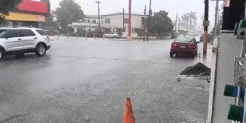 Reportan precipitaciones y encharcamientos en diversas zonas de Matamoros, Tamaulipas