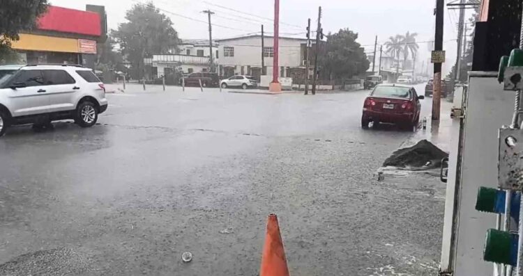 Reportan precipitaciones y encharcamientos en diversas zonas de Matamoros, Tamaulipas