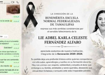 Revelan conversación que tuvo la maestra Celeste antes de morir en choque en San Fernando, Tamaulipas