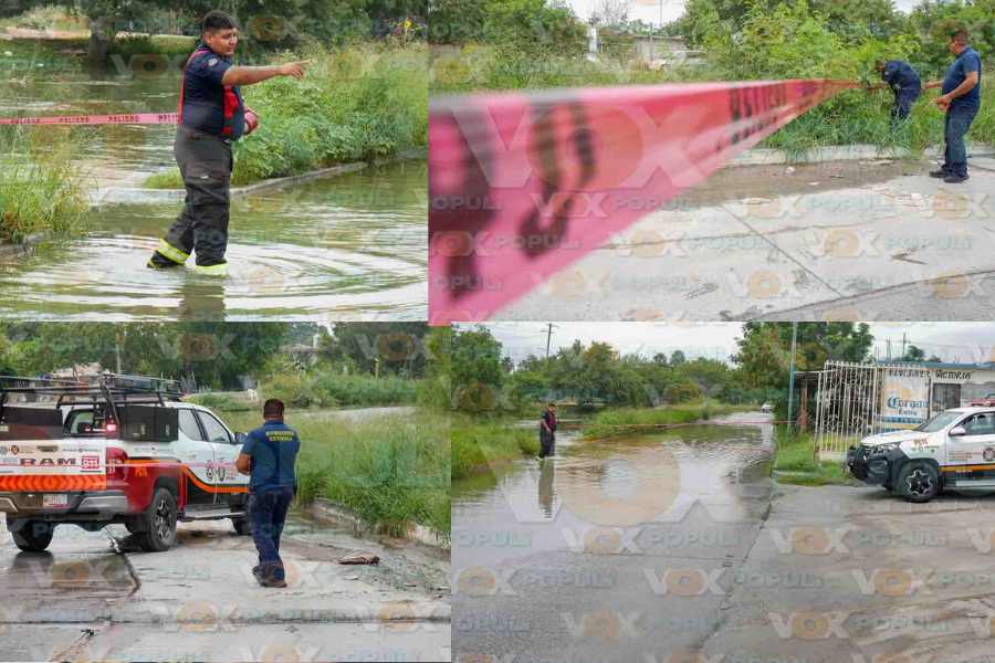 Se desborda canal Rodhe en Reynosa, Tamaulipas