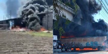Se registra fuerte choque entre tren y pipa de combustible en Colón, Querétaro; reportan 2 muertos