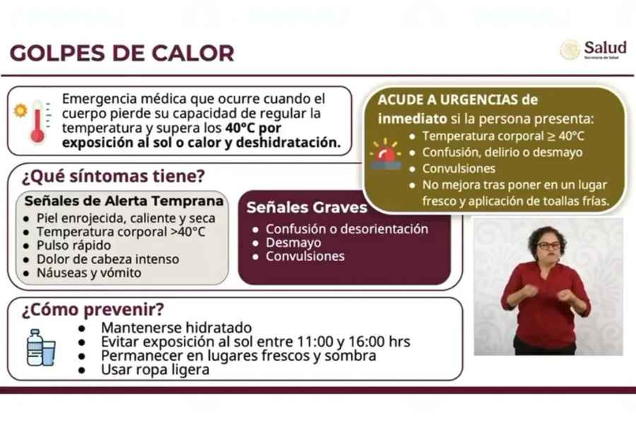 Secretaría de Salud pide atender síntomas del golpe de calor: ¿Cuáles son?