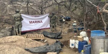 Semar localiza y desmantela laboratorio clandestino en Culiacán, Sinaloa