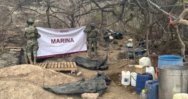 Semar localiza y desmantela laboratorio clandestino en Culiacán, Sinaloa