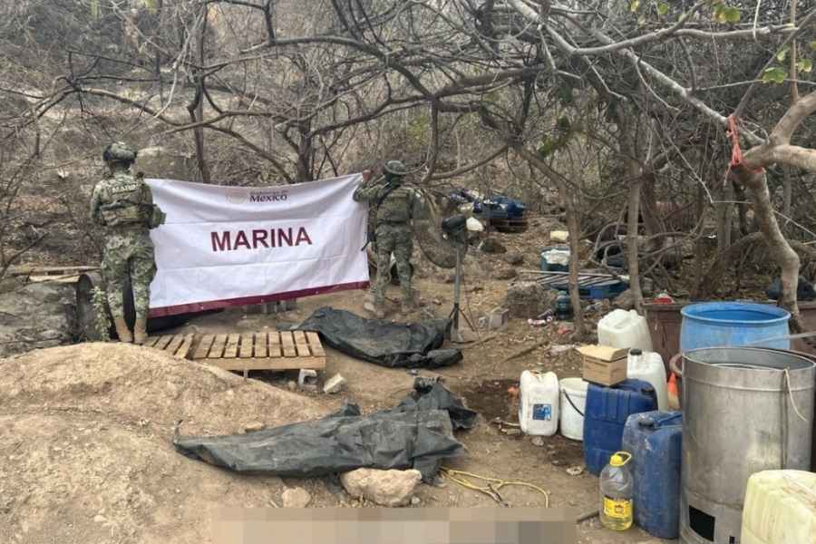Semar localiza y desmantela laboratorio clandestino en Culiacán, Sinaloa