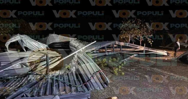 Tornado sorprende a pobladores en el Municipio de González, Tamaulipas
