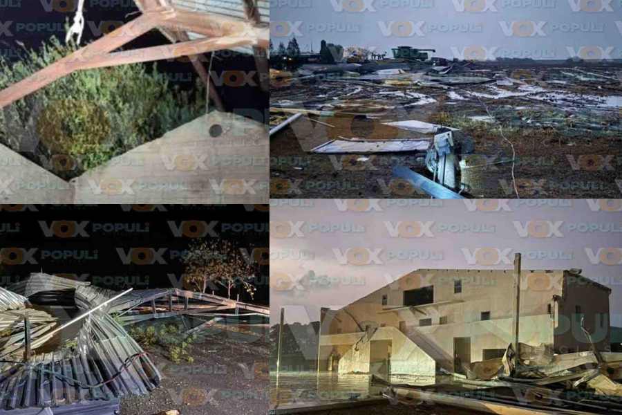 Tornado sorprende a pobladores en el Municipio de González, Tamaulipas