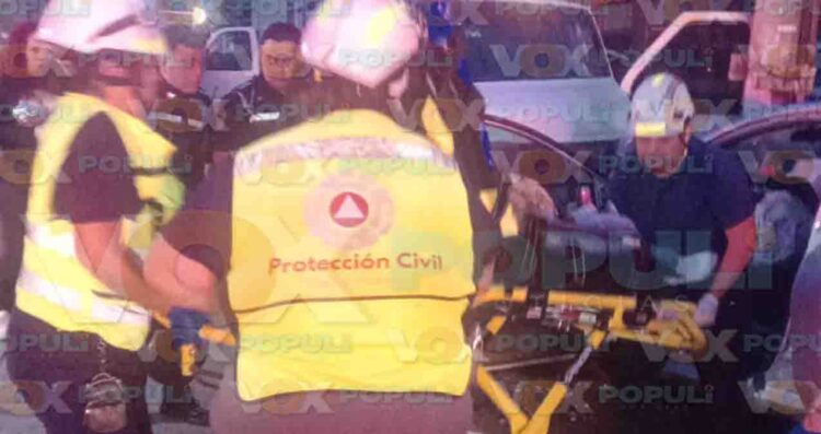 Tres jóvenes resultan lesionados tras choque en Tampico, Tamaulipas