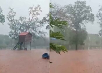 VIDEO | Lluvias fuertes sorprenden a habitantes de Aldama, Tamaulipas