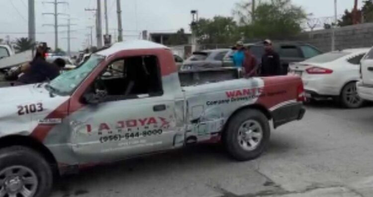 Volcadura deja daños y golpes leves en Matamoros, Tamaulipas