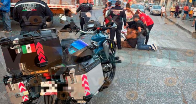 _accidente motociclista en Tampico