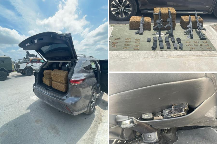 aseguran camioneta robada en Matamoros