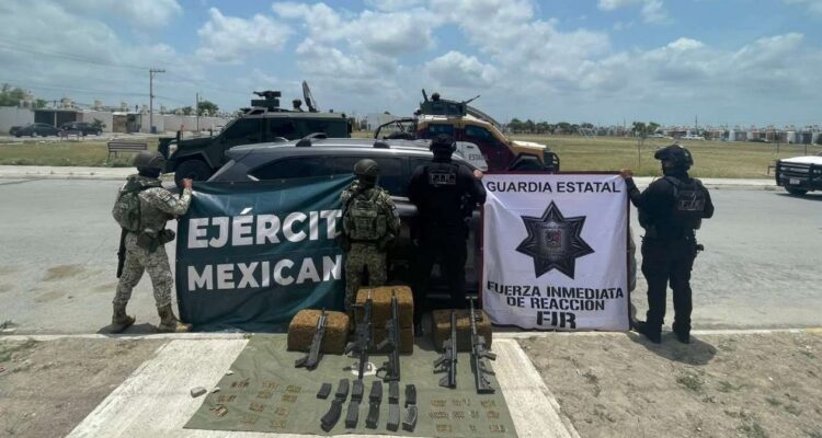 aseguran camioneta robada en Matamoros