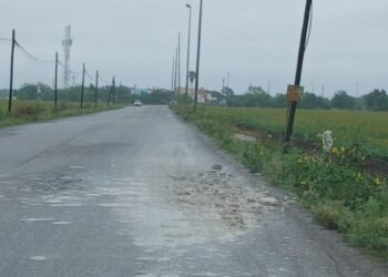 baches en libramiento Emilio Portes