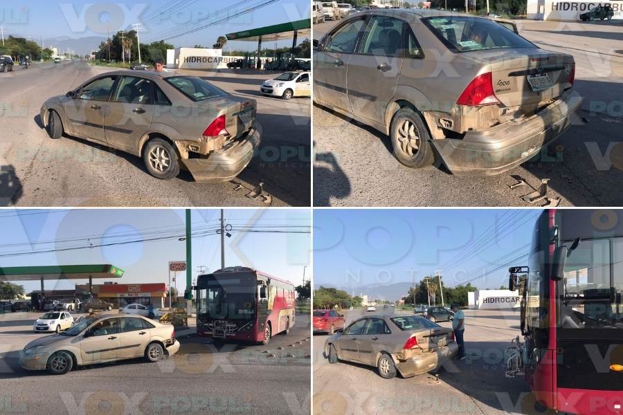 choque autobús Conecta en Victoria