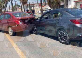 colisión múltiple en Ciudad Victoria