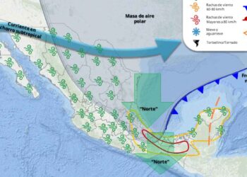 _frente frío 48 hoy en México