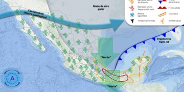 _frente frío 48 hoy en México