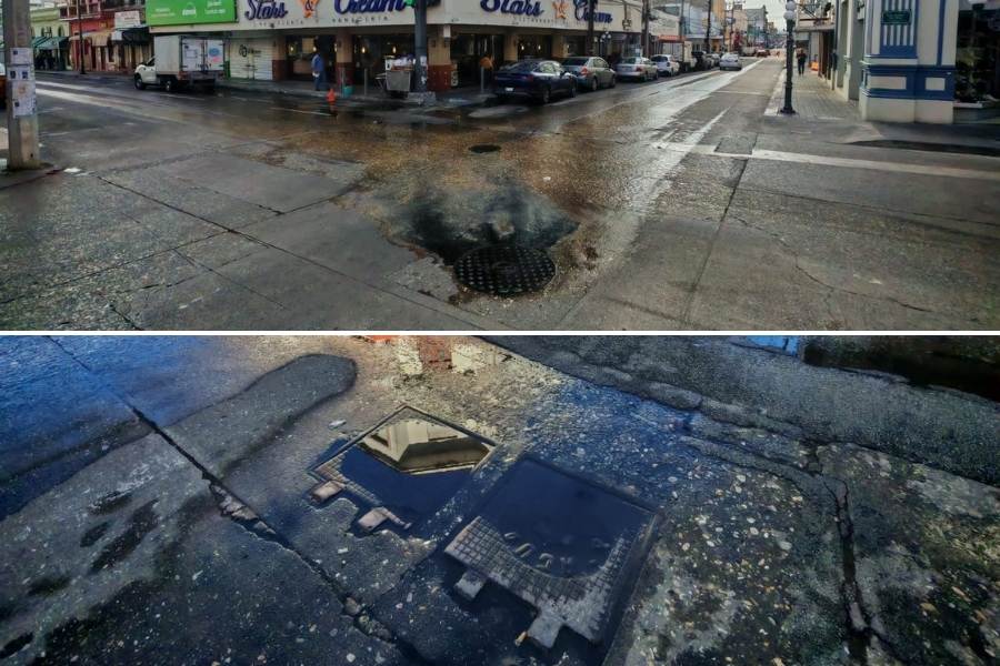 fuga de aguas negras Tampico