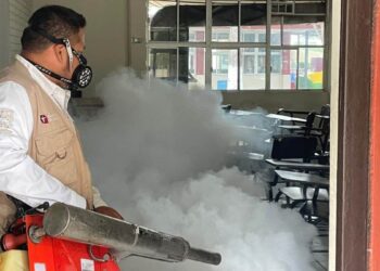 fumigación CBTis 135 Matamoros