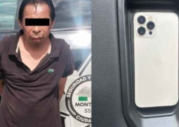 _hombre robo de celular en Monterrey