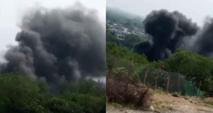 incendio en terreno baldío en Juárez
