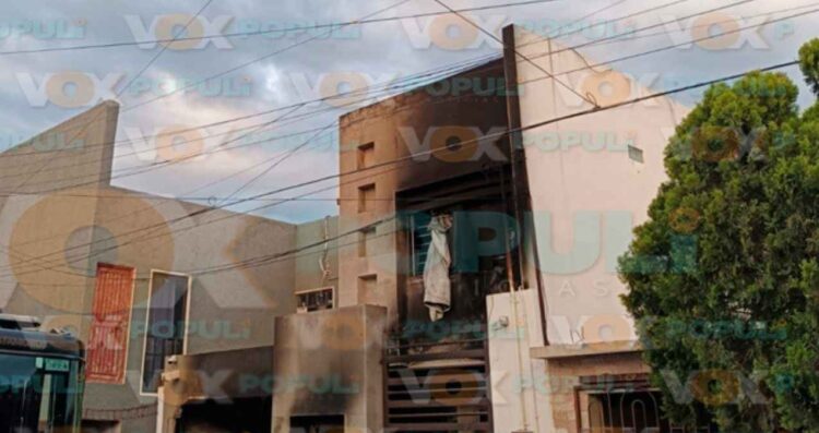 _incendio en una vivienda de Matamoros