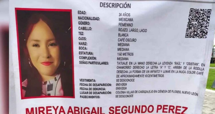 joven desaparecida en Ciénega de Flores