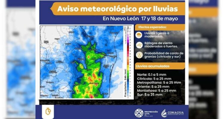lluvias en Monterrey mayo