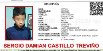 _menor desaparecido en Santiago