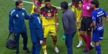 Sebastián Cáceres fuerte golpe