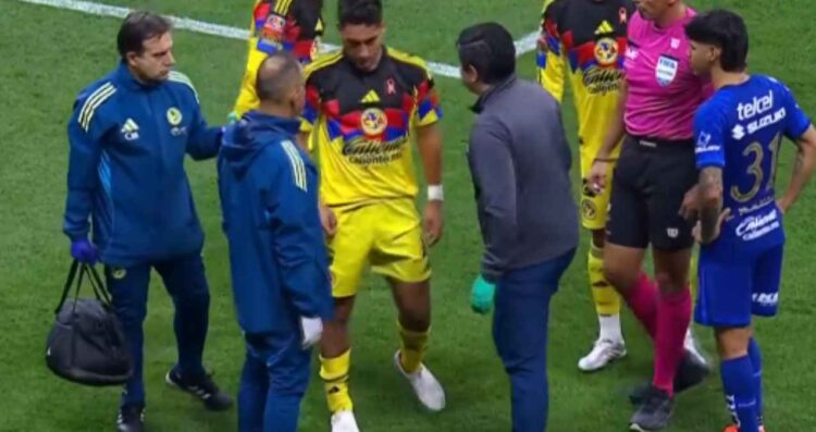 Sebastián Cáceres fuerte golpe