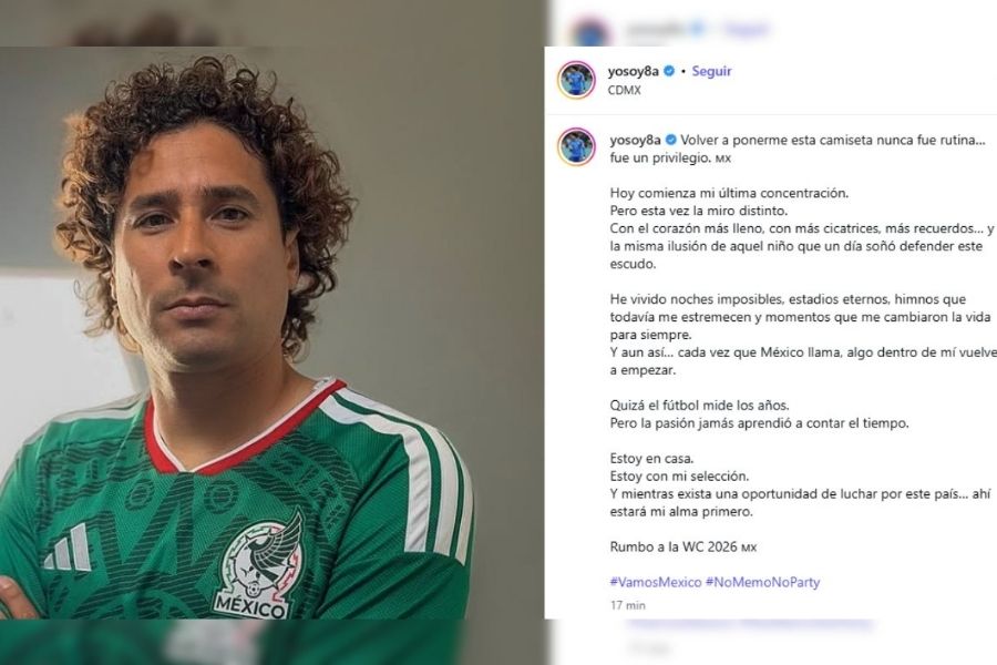 última concentración Guillermo Ochoa