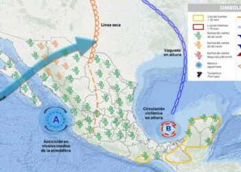 ¿A partir de cuándo y dónde afectará con lluvias muy fuertes la onda tropical 3?