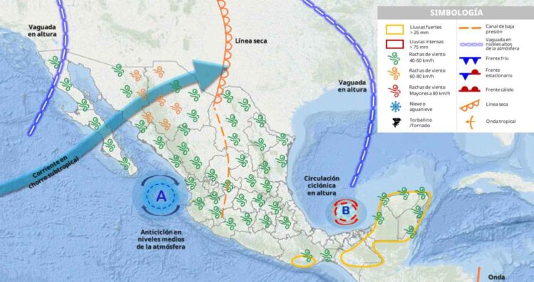 ¿A partir de cuándo y dónde afectará con lluvias muy fuertes la onda tropical 3?