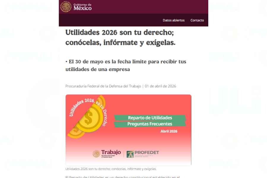 ¿Cómo calcular el reparto de utilidades en este 2026 y cuál es la fecha límite para recibirlo?