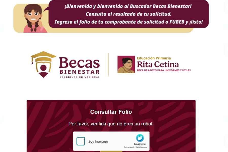 ¿Cómo usar paso a paso el buscador de folio para saber si tu hijo fue aceptado en la Beca Rita Cetina 2026 para primaria?