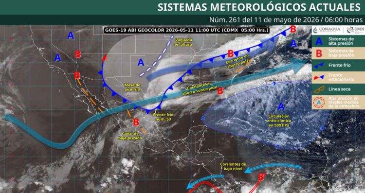 ¿Dónde se prevén lluvias torrenciales hoy 11 de mayo?