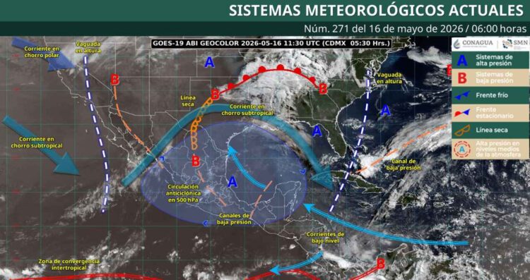 ¿En qué regiones se pronostican lluvias fuertes y granizadas?