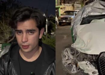 Aarón Mercury sufre fuerte accidente tras conducir en pavimento mojado