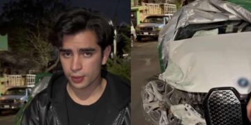 Aarón Mercury sufre fuerte accidente tras conducir en pavimento mojado