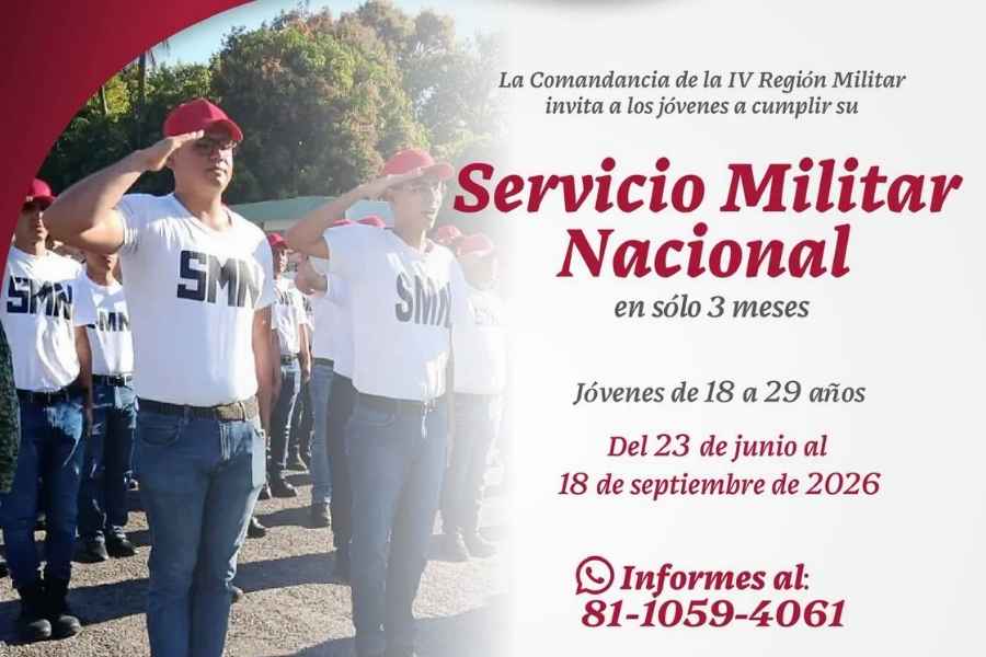 Abren convocatoria para Servicio Militar de solo tres meses en Ciudad Victoria, Tamaulipas