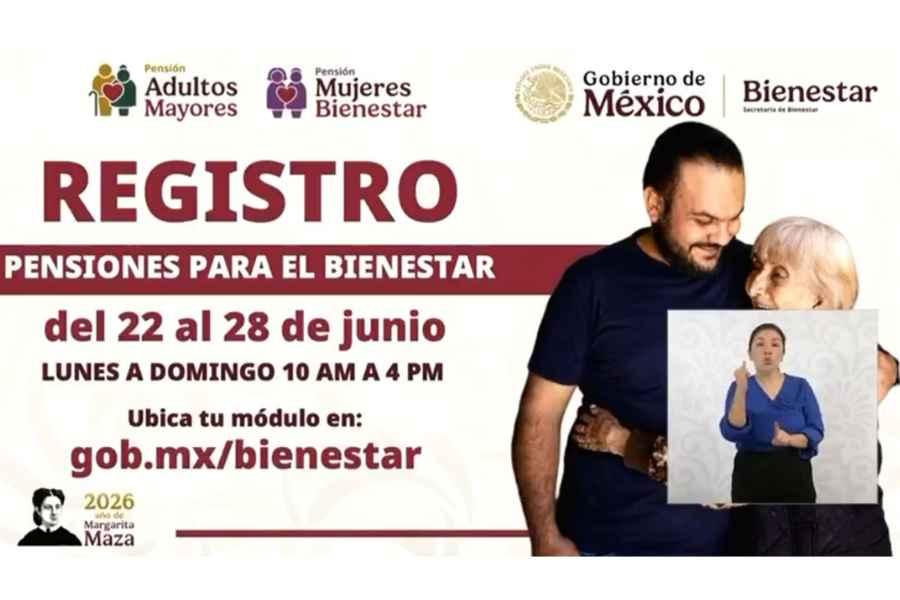 Abren registro en junio para la Pensión Bienestar 2026: ¿Qué días serán?