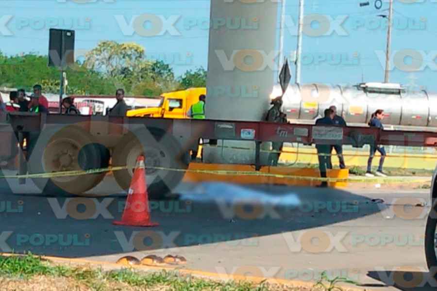 Accidente Altamira motociclista tráiler (1)