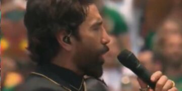 Alejandro Fernández canta el Himno Nacional en el Mundial 2026