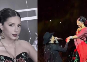 Ángela Aguilar muestra video inédito de su dueto con Christian Nodal