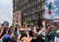 Así celebraron aficionados el primer gol de la Selección Mexicana desde el Zócalo