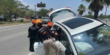 Atienden accidente vial en Guadalupe